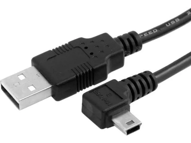 Alt view image 4 of 6 - 50cm Mini USB B Type 5pin Male Left Angled 90 Degree to USB 2.0 Male Data Cable