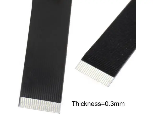 Alt view image 3 of 7 - Type-A USB 2.0 Male to Type-C USB-C Male Left Right Angled 90 Degree Data Flat Slim FPC Cable 20CM for FPV & Disk & Phone