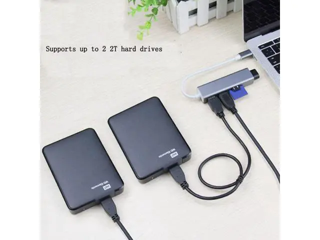 Alt view image 3 of 7 - Onten USB-C Docking Station.Laptop,Monitor Stand with Wireless Charging.VGA,4K HDMI Display,USB 3.0,USB-C. for MacBook Pro m1/m2/Dell/Surface/All-in-one Desktop and More USB-C Devices
