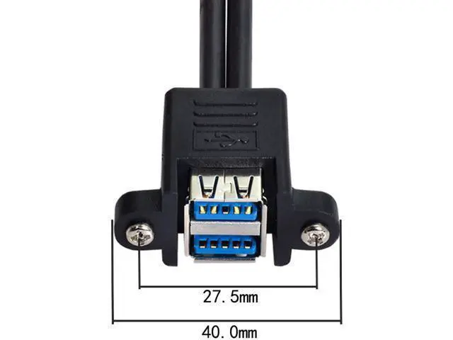 Alt view image 2 of 4 - USB 3.0 20Pin Motherboard Header Cable USB 3.0 Cable A Male to Header Motherboard Cable