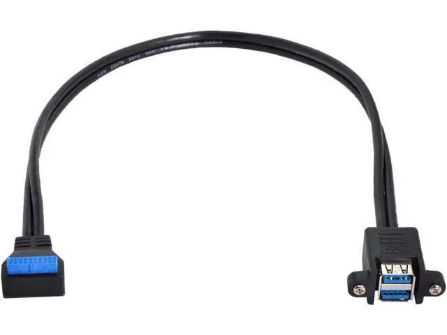 Alt view image 4 of 4 - USB 3.0 20Pin Motherboard Header Cable USB 3.0 Cable A Male to Header Motherboard Cable