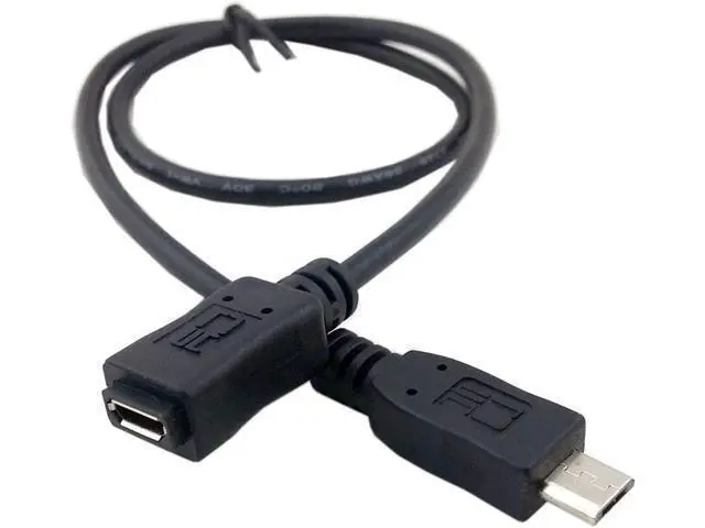 Alt view image 7 of 7 - Micro USB 2.0 Type B 5Pin Male to Micro USB Female Extension Cable 1.64ft Full Pin Connected for Tablet & Phone & MHL & OTG Extension