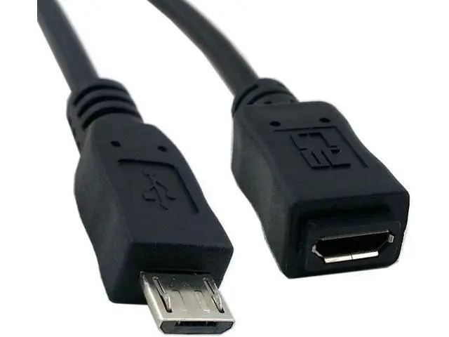Alt view image 6 of 7 - Micro USB 2.0 Type B 5Pin Male to Micro USB Female Extension Cable 1.64ft Full Pin Connected for Tablet & Phone & MHL & OTG Extension