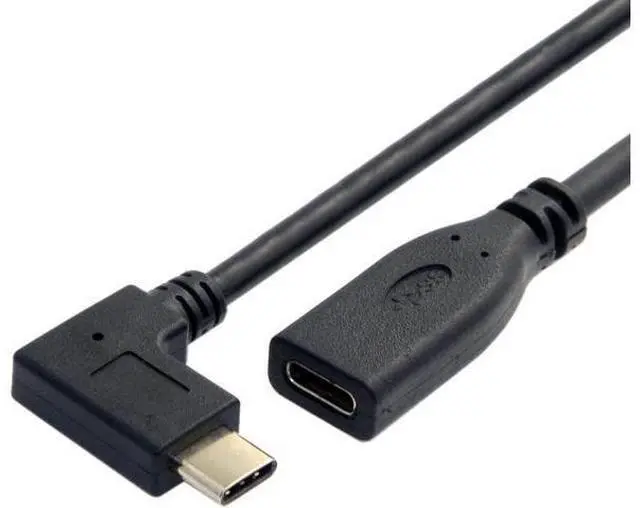 Main image of USB-C USB 3.1 Type C Male to Female 90 Degree Right Angled Extension Data Cable for Tablet 20cm