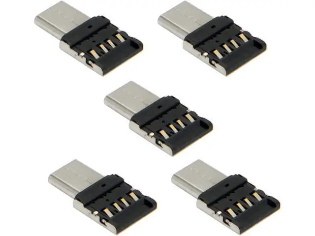 Alt view image 2 of 7 - 5pcs Ultra Mini Type-C USB-C to USB 2.0 OTG Adapter for Cell Phone Tablet & USB Cable & Flash Disk
