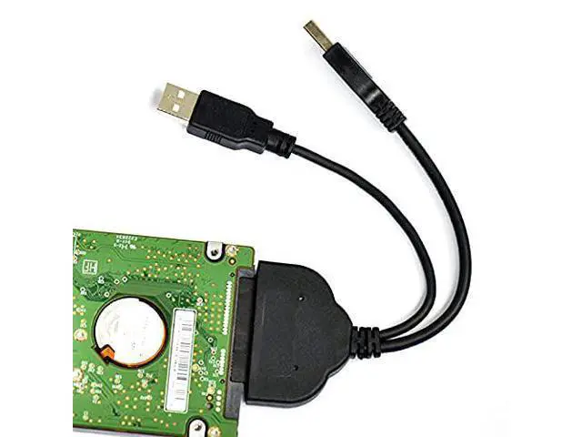 Alt view image 2 of 7 - SATA to USB Cable USB 3.0 to 22 Pin 2.5" SATA Hard Disk Driver Adapter with Extral USB Power Cable