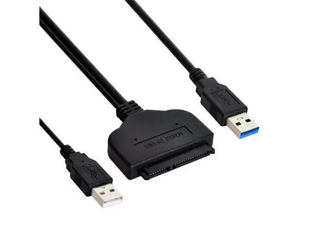 Alt view image 7 of 7 - SATA to USB Cable USB 3.0 to 22 Pin 2.5" SATA Hard Disk Driver Adapter with Extral USB Power Cable