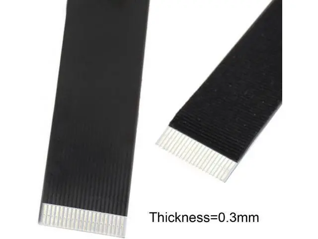 Alt view image 7 of 7 - Type-A USB 2.0 Male to Micro USB 5Pin Male Downward Angled 90 Degree Data Flat Slim FPC Cable 50CM for FPV & Disk & Phone