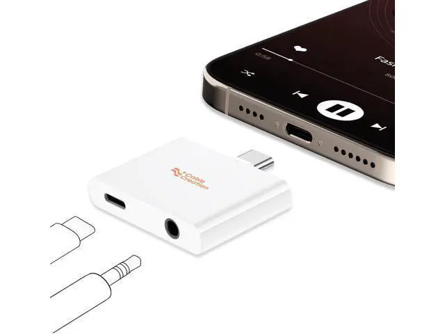 Alt view image 2 of 7 - USB C to Audio and Charger Adapter PD 100W, USB-C Headphone with Aux Jack, Type C 3.5mm Audio Jack Charging Adapter for iPhone 16 15 Pro Max Plus, Galaxy, iPad and More