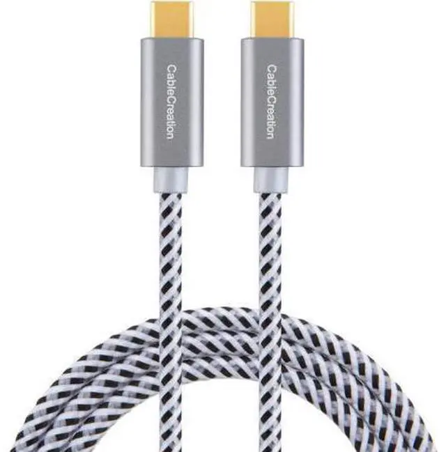 Main image of USB C Cable 6.6FT, CableCreation Cable Type C to Type C Fast Charging 3A 60W, Braided USB C Cable 2m, Compatible with MacBook Pro, Air, S21/S20+/S20 Ultra/S10/S9/S9+, Note 10,etc. 2m / Space Gray