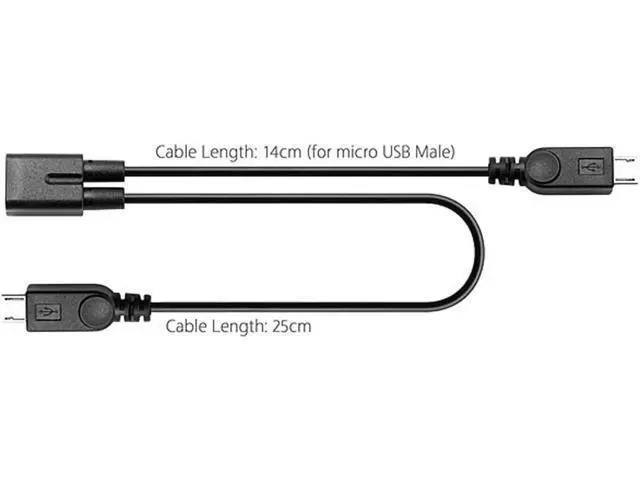 Alt view image 4 of 7 - Micro USB Female to 2 Micro USB Male Splitter Extension Charge Cable for Galaxy S5 i9600 S4 I9500 Note2 N7100 S3 I9300 S2 9100