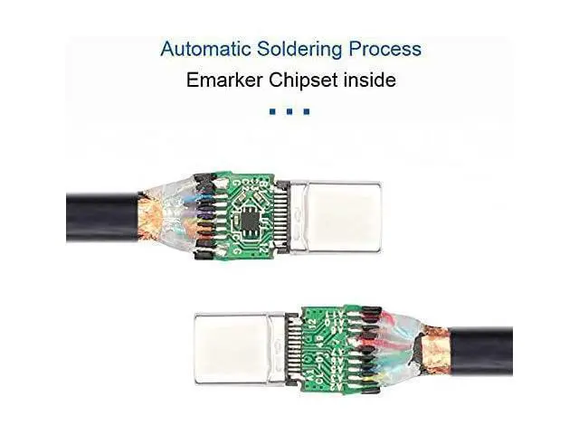 Alt view image 3 of 7 - 1M 10Gbps USB-C USB 3.1 Type C Gen2 Male to Male Data Cable with E-Marker for Tablet & Phone & Laptop