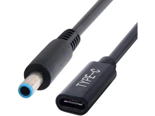 Main image of Type C USB-C Female Input to DC 4.5mmx3.0mm Cable fit for HP Laptop DC 19.5V