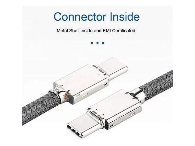 Alt view image 6 of 7 - USB Type-C to USB C Male 3.1 Gen2 Adapter for Tablet & Phone & Laptop 4.92ft 10Gbps USB C Cable Data Video Cable Adapter