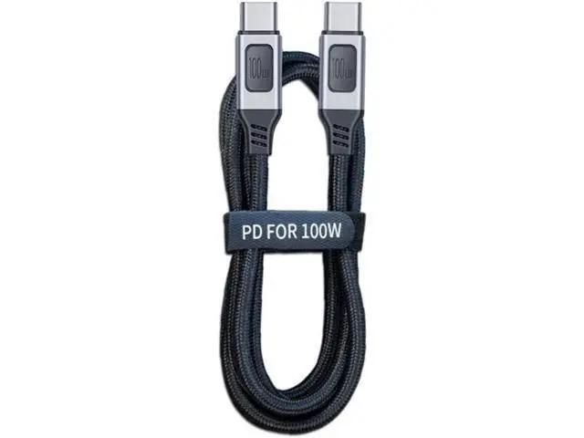 Alt view image 3 of 7 - USB-C Type-C Male to USB-C Male USB 2.0 Version Data Cable Support E-Marker PD 100W for Laptop & Phone 1.5M
