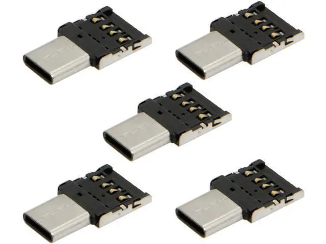 Alt view image 3 of 7 - 5pcs Ultra Mini Type-C USB-C to USB 2.0 OTG Adapter for Cell Phone Tablet & USB Cable & Flash Disk