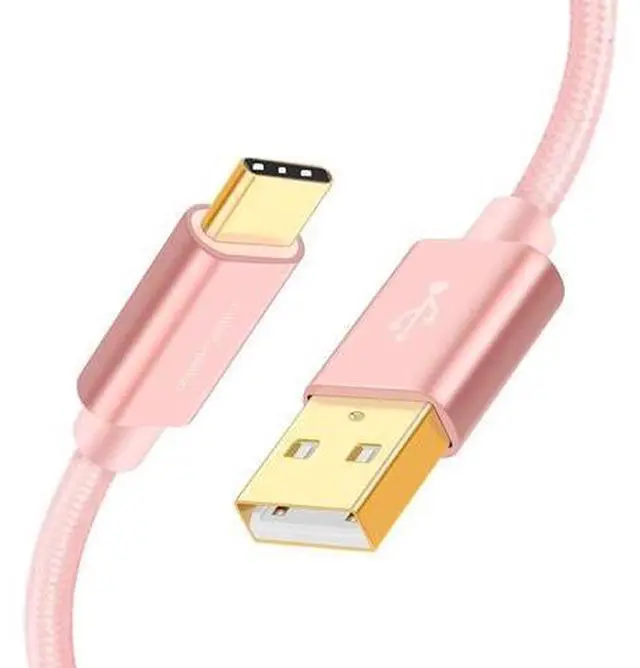 Main image of USB C to USB Cable Short 6 inch CableCreation Durable USB C to USB A Short USB C Cable Fast Charging 3A 480Mbps Data USB A to USB C for Power Bank Stylus Pen S21 S20 Pixel GoPro Hero 0.15m Rose Gold