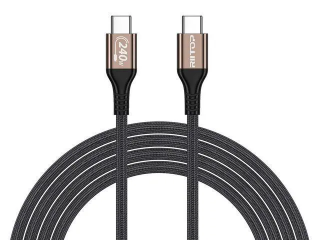 Alt view image 6 of 6 - 240W USB C to USB C Cable (2Pack,6.6ft), USB C Charger Cable Fast Charge for iPhone 15/15Pro/15Plus/15ProMax, MacBook Pro 2020, iPad Pro 2020, iPad Air 4, Samsung Galaxy S23+/S23 Ultra(USB 2.0)