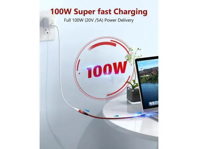 Alt view image 2 of 7 - 40G USB 4 Extension Cable 1ft 100W Fast Charging Support, USB C Male to Female Extension Cable Cord USB4.0 8K Video Compatible with Thunderbolt 3/4 for Dell Thunderbolt Dock, eGPU