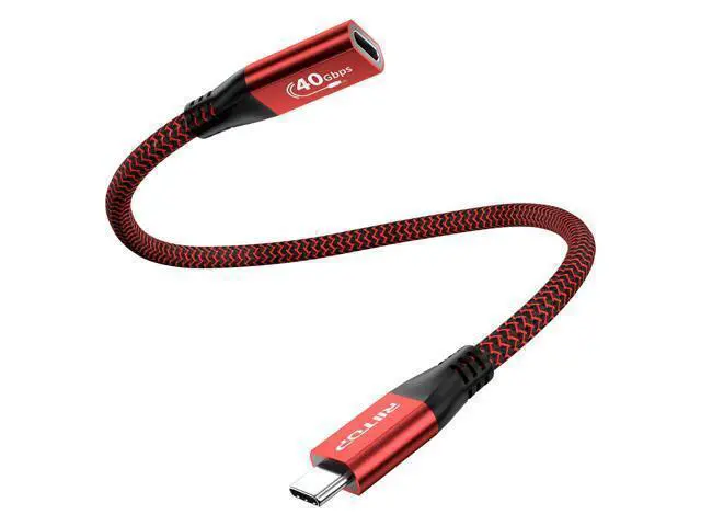 Alt view image 7 of 7 - 40G USB 4 Extension Cable 1ft 100W Fast Charging Support, USB C Male to Female Extension Cable Cord USB4.0 8K Video Compatible with Thunderbolt 3/4 for Dell Thunderbolt Dock, eGPU