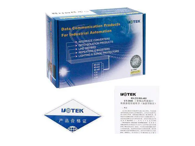 Alt view image 5 of 7 - UTEK UT-204E RS232 to RS485 Serial Adapter with 600w Surging Protection Industrial Grade Automation Data Transmission 1.2KM