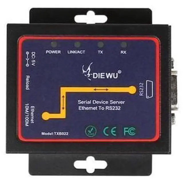 Alt view image 3 of 7 - Serial device server DB9 RJ45 to RS232 Ethernet To RS232 TCP/IP Server Module communication converter