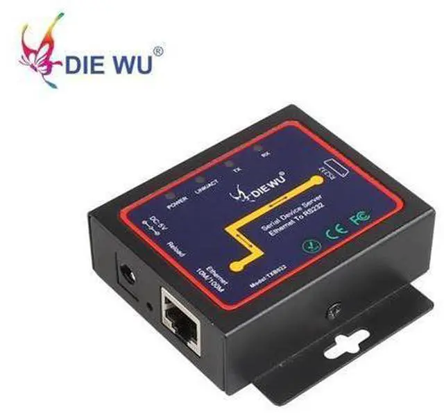 Main image of Serial RS232 Industrial TCP/UDP Serial RS232 to Ethernet Device Server support Windows System