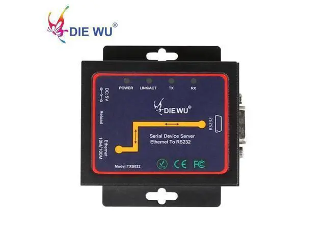 Alt view image 4 of 7 - Serial RS232 Industrial TCP/UDP Serial RS232 to Ethernet Device Server support Windows System