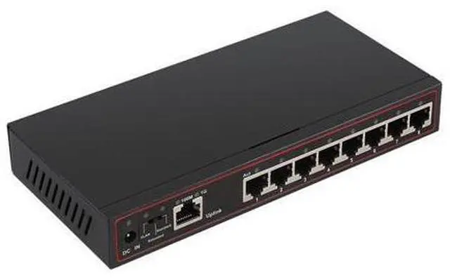 Alt view image 3 of 6 - 9 Port Fast Ethernet Switch 8 ports 100M +1 ports 1G switch VLAN Support Network switch