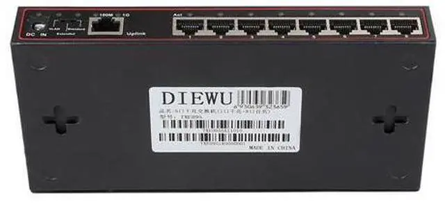 Alt view image 4 of 6 - 9 Port Fast Ethernet Switch 8 ports 100M +1 ports 1G switch VLAN Support Network switch