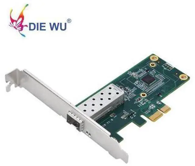 Main image of PCIe 1x SFP 10/100/1000Mbps Desktop Network Adapter Gigabit Fiber Network Lan Card with Intel I210 Chipset TXA026