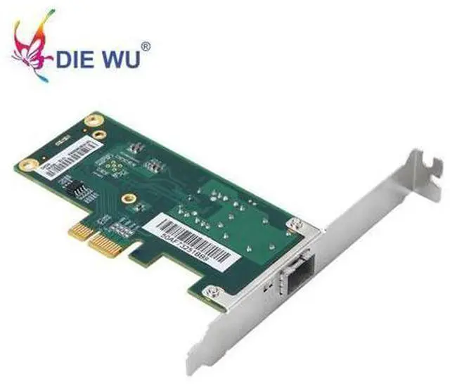 Alt view image 2 of 5 - PCIe 1x SFP 10/100/1000Mbps Desktop Network Adapter Gigabit Fiber Network Lan Card with Intel I210 Chipset TXA026