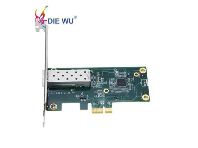 Alt view image 3 of 5 - PCIe 1x SFP 10/100/1000Mbps Desktop Network Adapter Gigabit Fiber Network Lan Card with Intel I210 Chipset TXA026