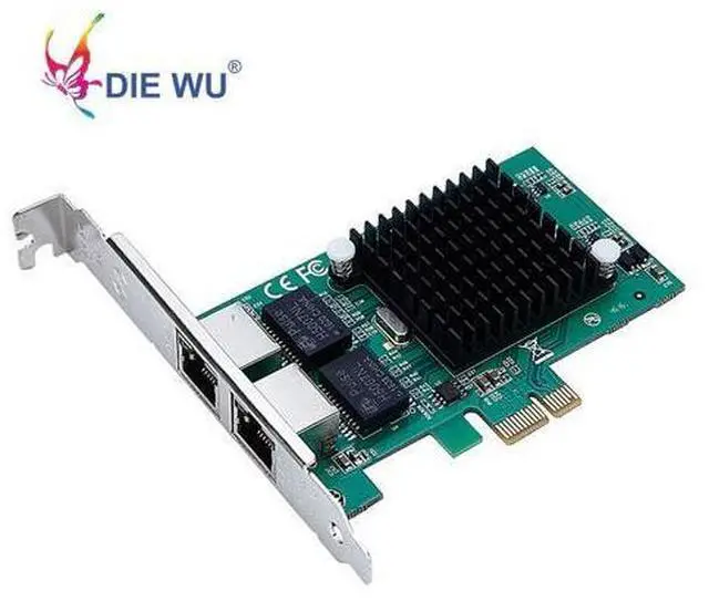 Alt view image 3 of 7 - PCIe Gigabit Dual Port NIC Server Network Lan Adapter card with Intel 82575 10/100/1000Mbps for Desktop PC