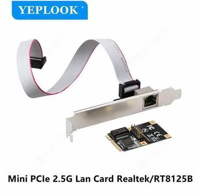 Main image of Mini PCIe 2.5G LAN Card RJ45 Fast Ethernet 10/100/1000Mbps Gigabit Network Adapter Realtek RT8125B Chipset for Desktop Computer