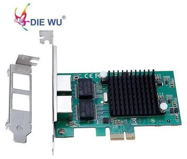 Alt view image 4 of 7 - PCIe Gigabit Dual Port NIC Server Network Lan Adapter card with Intel 82575 10/100/1000Mbps for Desktop PC