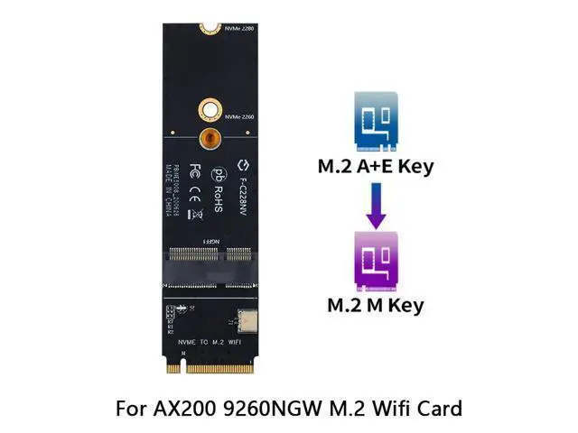 Alt view image 3 of 7 - Dual band 3000Mbps 802.11ax Wi-Fi 6 M.2 M Key Desktop Kit Intel AX200 Bluetooth 5.1 Wifi Card 2.4G/5Ghz MU-MIMO AX200NGW Adapter