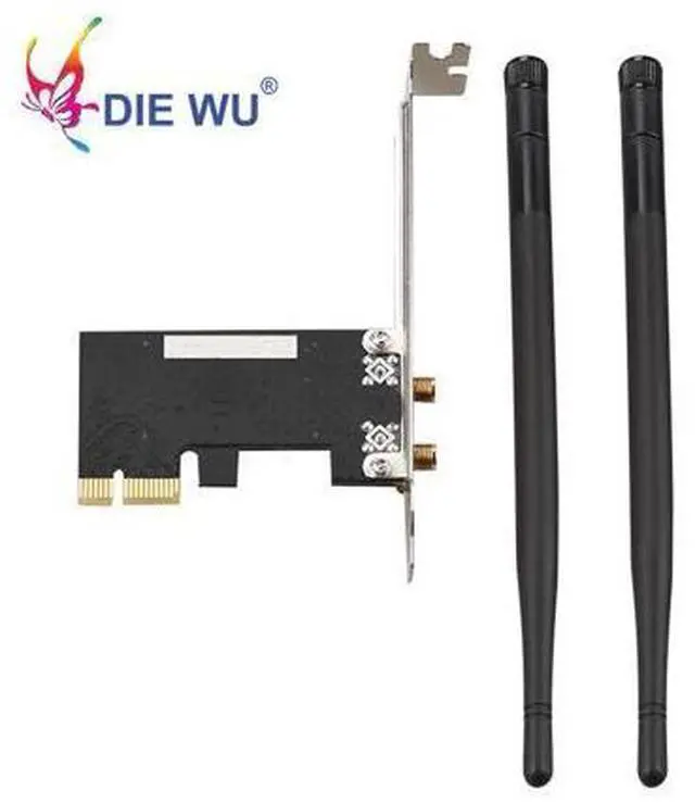 Alt view image 3 of 7 - PCI-e 300M Wireless WIFI adapter network LAN card for Realtek 8192CE WiFi Receiver 2DB Wifi Antenna