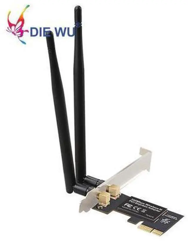 Alt view image 4 of 7 - PCI-e 300M Wireless WIFI adapter network LAN card for Realtek 8192CE WiFi Receiver 2DB Wifi Antenna