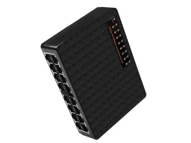Alt view image 2 of 7 - 16 Ports Fast Ethernet Network Switch 10/100Mbps RJ45 Nework Switcher Hub For Desktop
