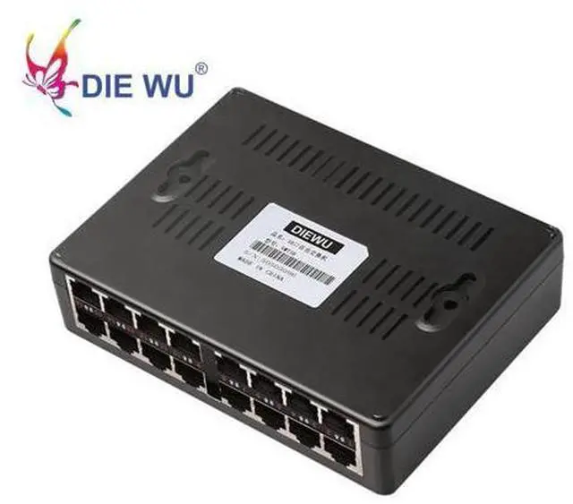 Alt view image 3 of 7 - 16 Ports Fast Ethernet Network Switch 10/100Mbps RJ45 Nework Switcher Hub For Desktop