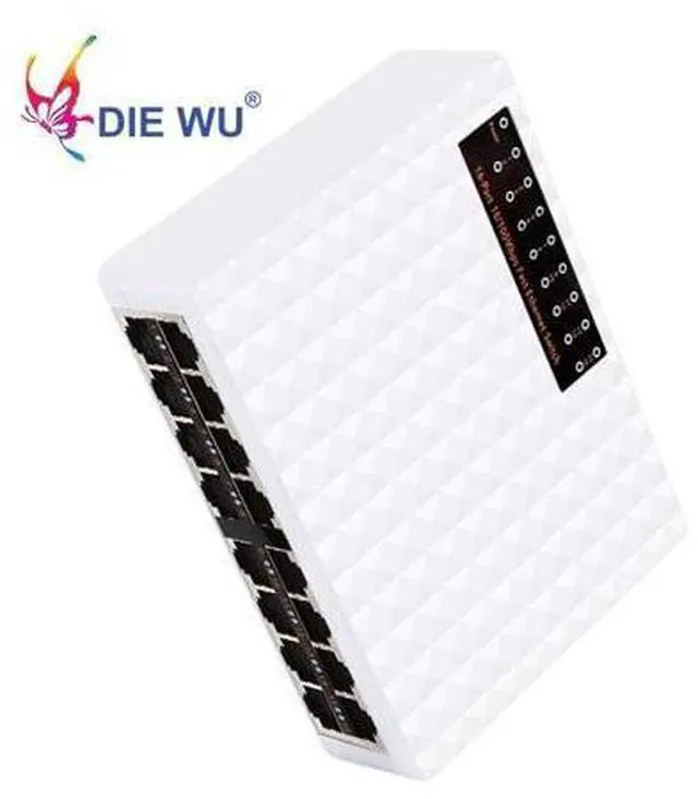 Alt view image 4 of 7 - 16 Ports Fast Ethernet Network Switch 10/100Mbps RJ45 Nework Switcher Hub For Desktop