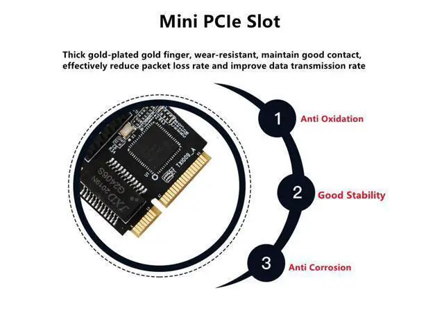 Alt view image 6 of 7 - Mini PCI-E 1x RJ45 10/100/1000Mbps Gigabit High Speed Fast Ethernet Network Card Intel 210AT Chipset Stable for Desktop