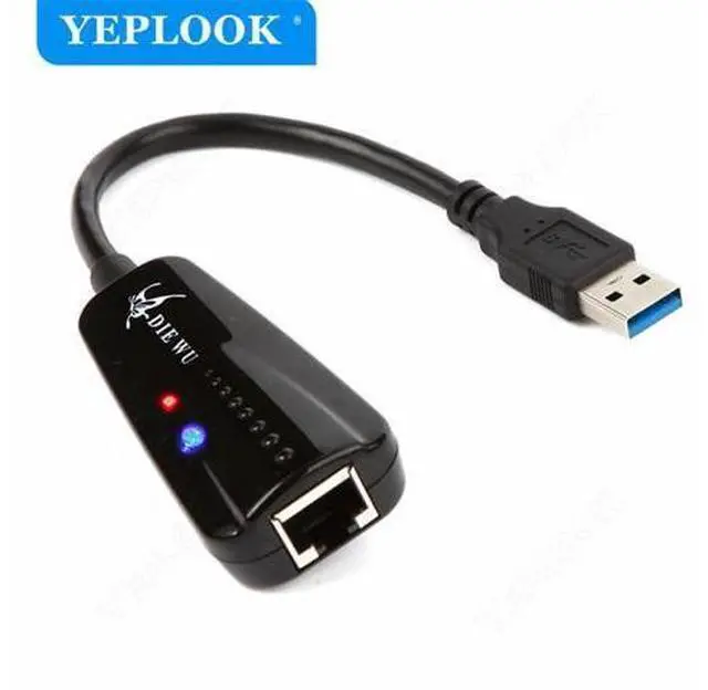 Alt view image 2 of 7 - 10/100/1000Mpbs USB 3.0 to RJ45 Wired Lan Adapter Ethernet Network Card For Laptop Desktop TV Box Android TV Chipset Realtek 8153