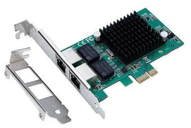 Alt view image 6 of 7 - PCIe Gigabit Dual Port NIC Server Network Lan Adapter card with Intel 82575 10/100/1000Mbps for Desktop PC