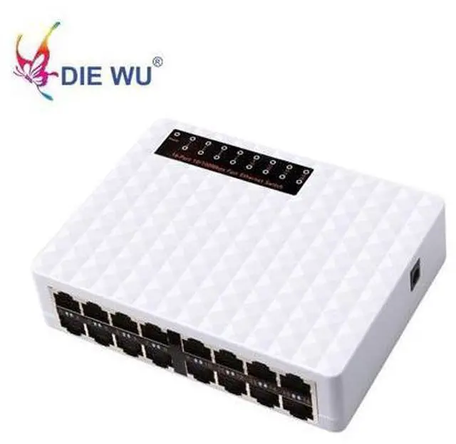 Alt view image 6 of 7 - 16 Ports Fast Ethernet Network Switch 10/100Mbps RJ45 Nework Switcher Hub For Desktop