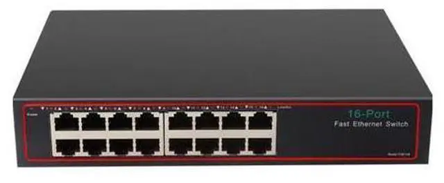Main image of 16 Port Network Switch 10/100Mbps Fast Ethernet switch