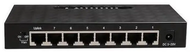 Alt view image 2 of 6 - 8 Port Gigabit Switch Desktop RJ45 Ethernet Switch 1000mbps Lan Hub switch 8 port Shell Plastic Network Switch US plug