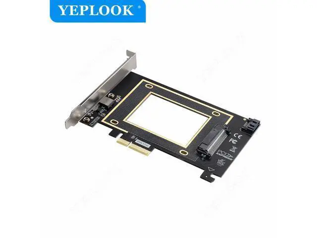 Alt view image 3 of 7 - PCIe 3.0 4X to U.2 Expansion Card SATA3.0 SFF-8639 Desktop Riser Card High Speed 32GT/S For 2.5 Inch NVME HDD SSD CHIA