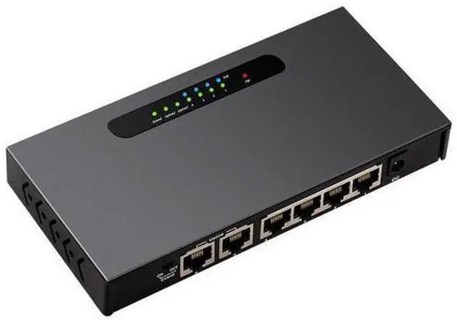 Alt view image 2 of 7 - 4+2 Port POE switch 10/100Mbps Full/Half Duplex VLAN Network Ethernet Switch af/at for IP POE CCTV Camera
